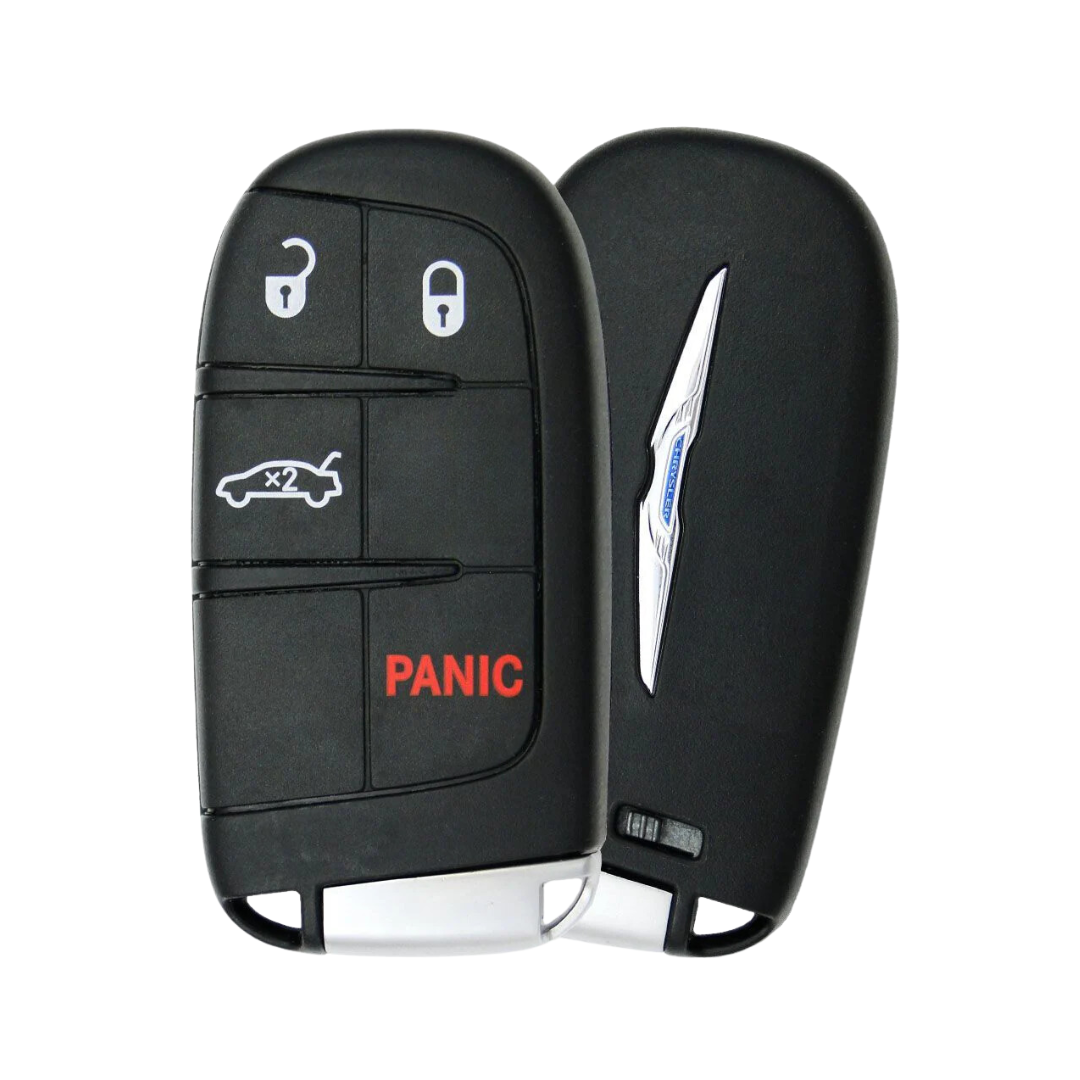 2015-2022 Chrysler C200/C300 4 Buttons Smart Key / AES Transponder / 433MHz / M3M40821302 (OEM Refurbished)