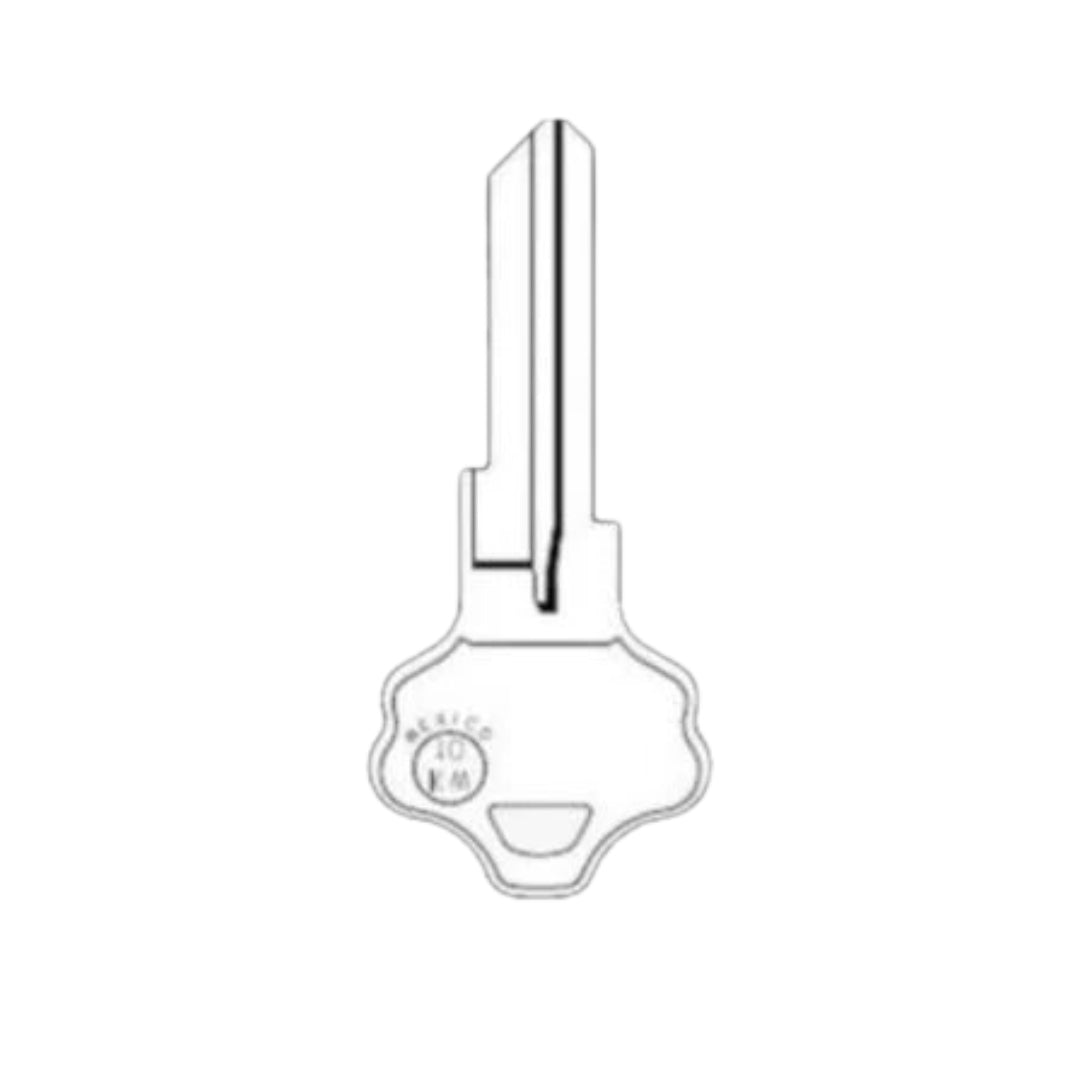 KW10 NP Key Blank - Nickel Plated (JMA KWI-2DE-NP)