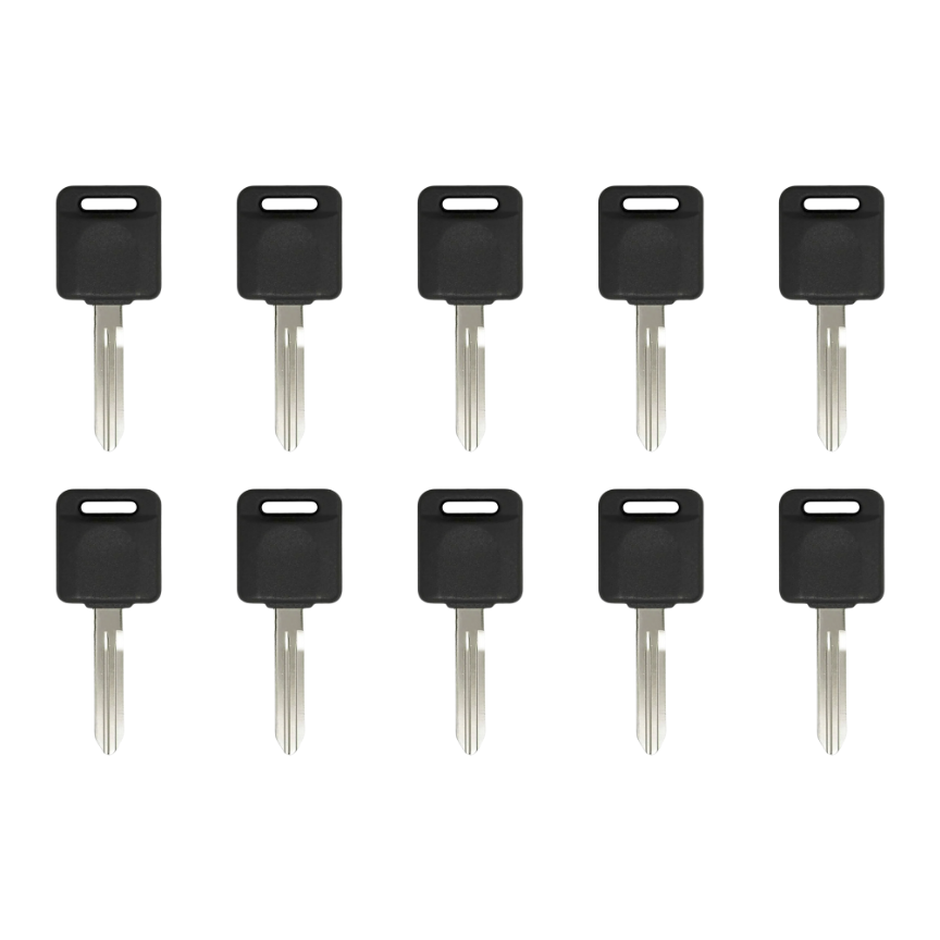 10 X 1999 - 2006 Nissan Infiniti Transponder Key - 4D60 Chip - NI01T / NI02T (AFTERMARKET) (BUNDLE OF 10)