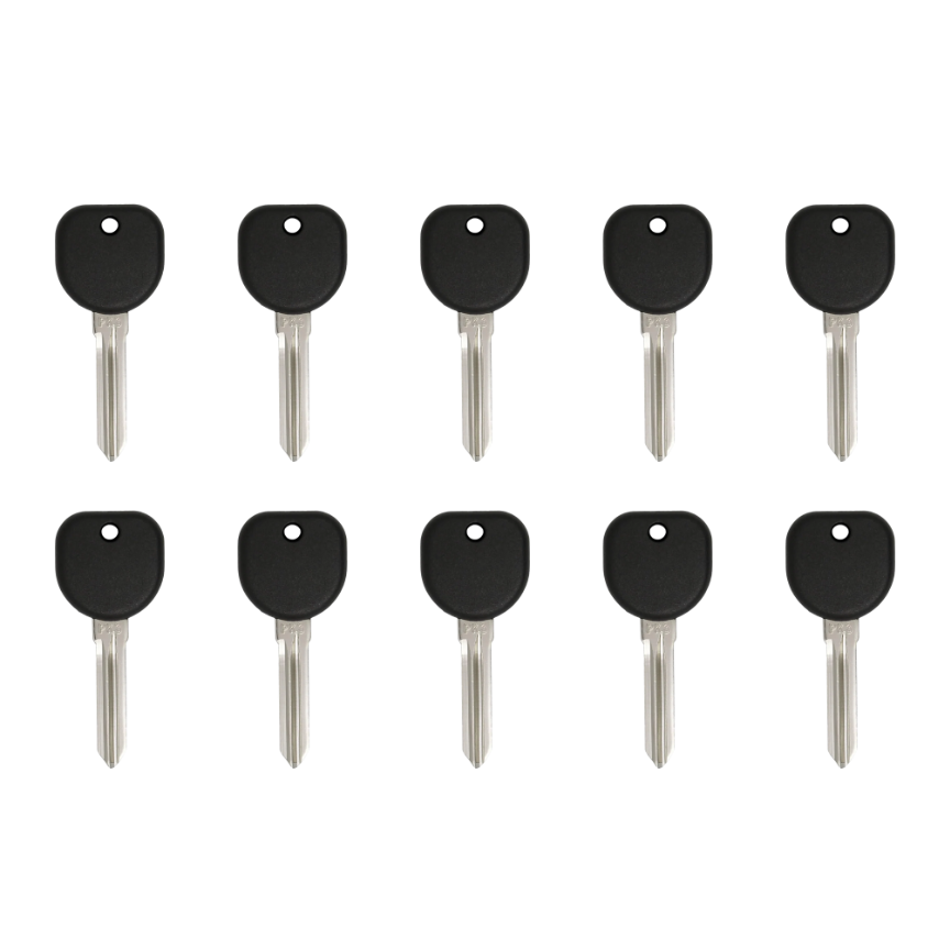 10 X 2004-2009  Buick Pontiac B107 / PT04 (PK3) - Z Keyway- Transponder Key (13 Chip) (AFTERMARKET) (BUNDLE OF 10)