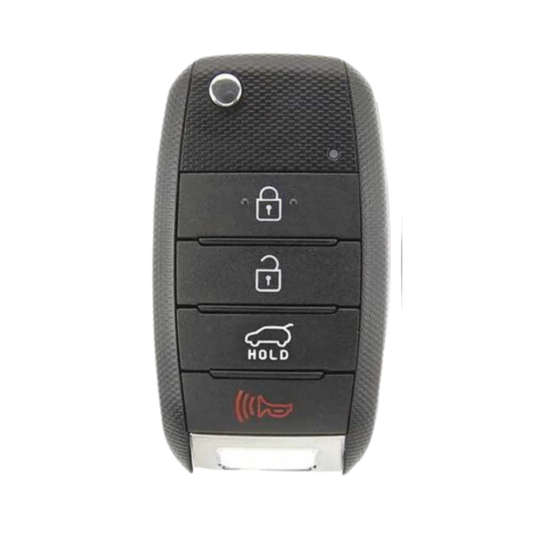 2014-2019 Kia Soul / 4-Button Flip Key / Gen 2 PS / PN: 95430-B2100 / OSLOKA-875T (AFTERMARKET) 