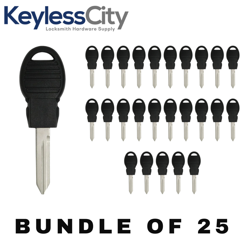 25 X Y170 Chrysler / Dodge / Jeep Transponder Key (AFTERMARKET) (BUNDLE OF 25)