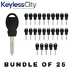 25 X Y170 Chrysler / Dodge / Jeep Transponder Key (AFTERMARKET) (BUNDLE OF 25)