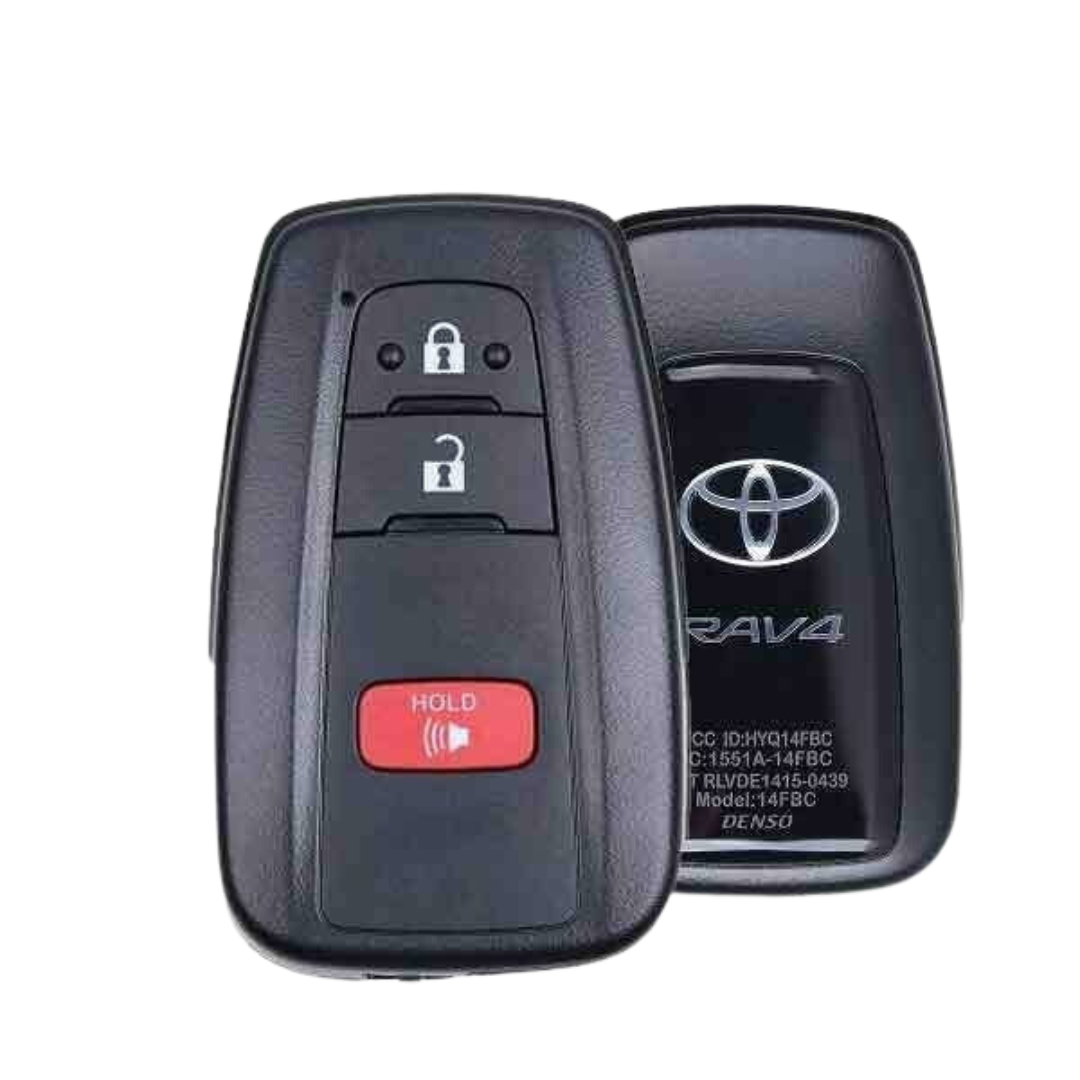 2019-2023 Toyota Rav4 / 3 Buttons Smart Key  / 312.11/314.35MHz / 8990H-0R010 / 8990H-42010 / 8990H-0R210 / 8990H-0R020 / HYQ14FBC (OEM Refurbished)