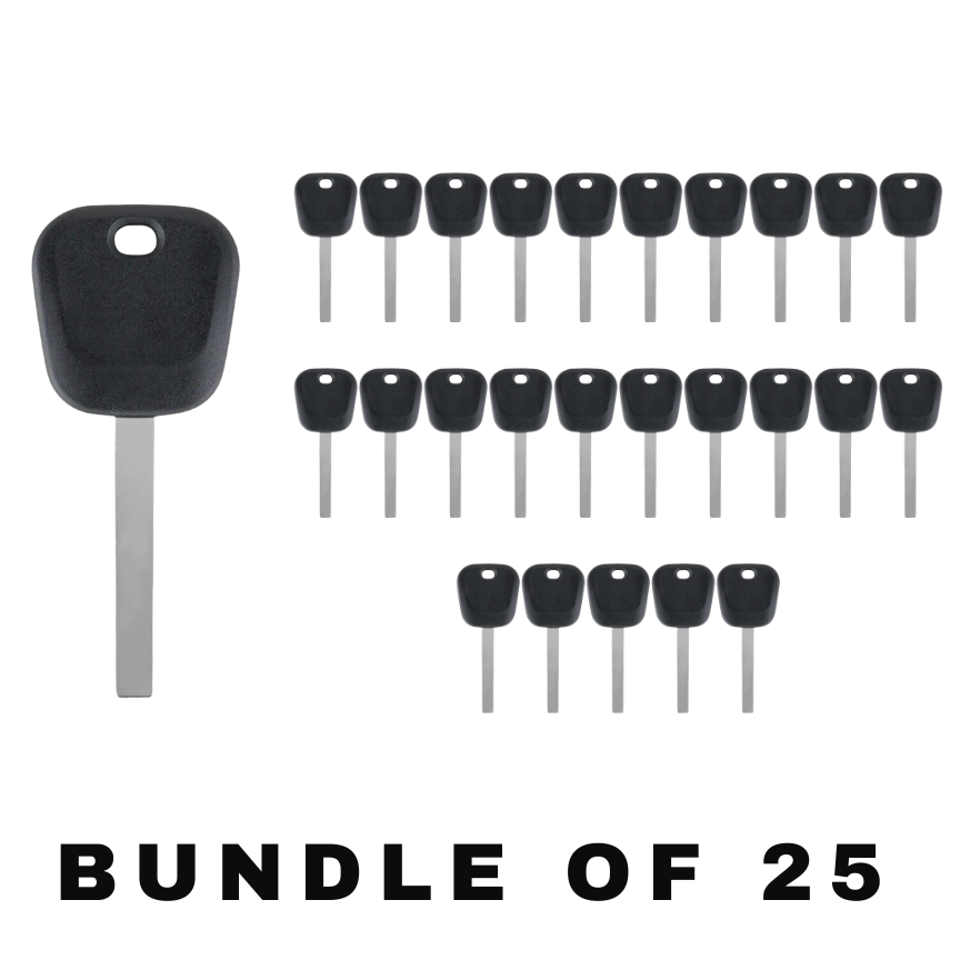 25 X 2008-2020 GM - B120 / B121 Transponder Key (46 Circle + Chip) (AFTERMARKET) (BUNDLE OF 25)