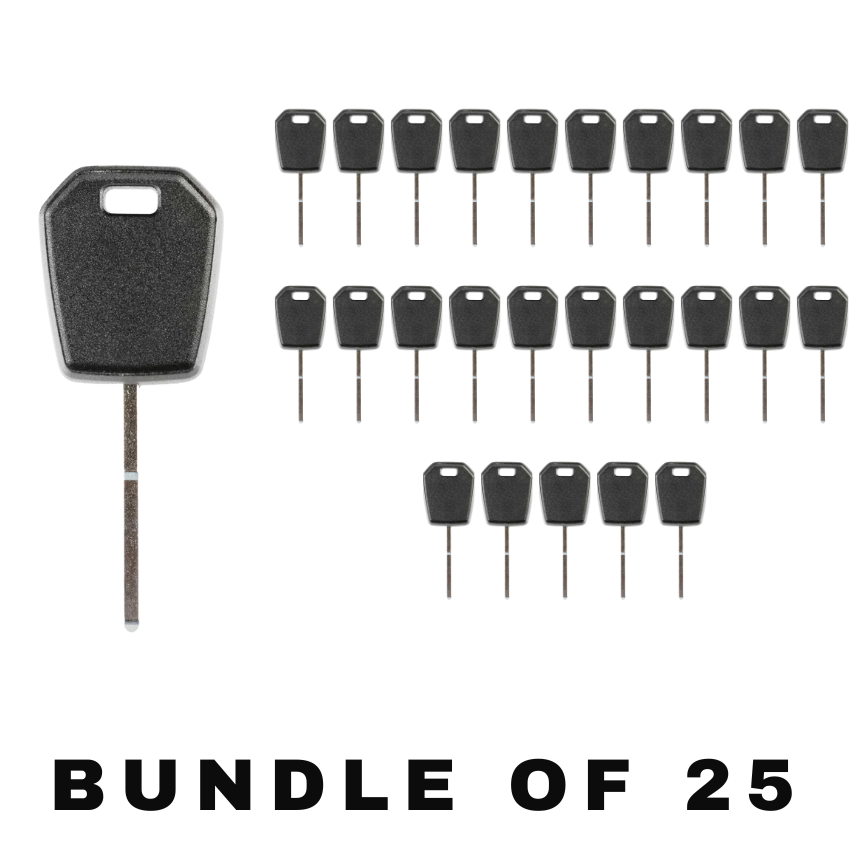 25 X 2013-2020 Ford Lincoln Side-Mill Transponder Key 128 Bit / HU101 (AFTERMARKET) (BUNDLE OF 25)