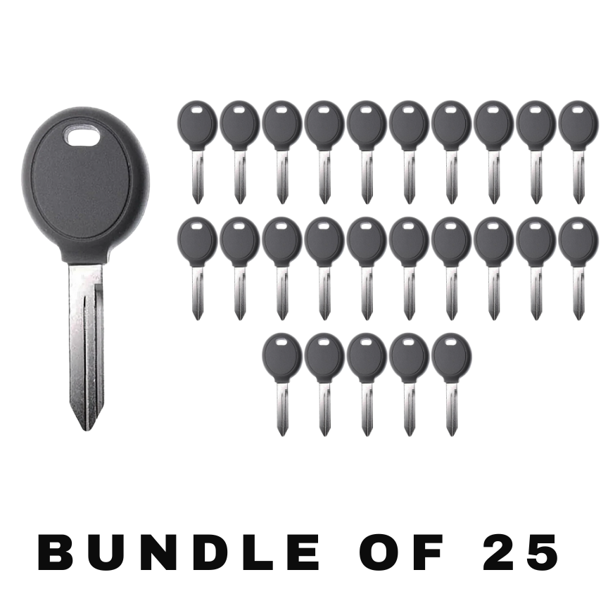 25 X Chrysler/ Dodge/ Jeep Y160 Transponder Key (4D64) (AFTERMARKET) (BUNDLE OF 25)