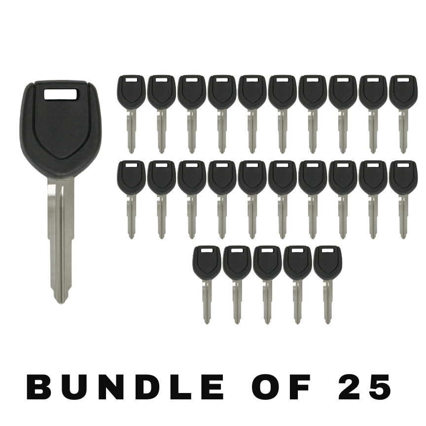 25 X Mitsubishi MIT17 - Transponder Key - 46 MITS Chip (AFTERMARKET) (BUNDLE OF 25)