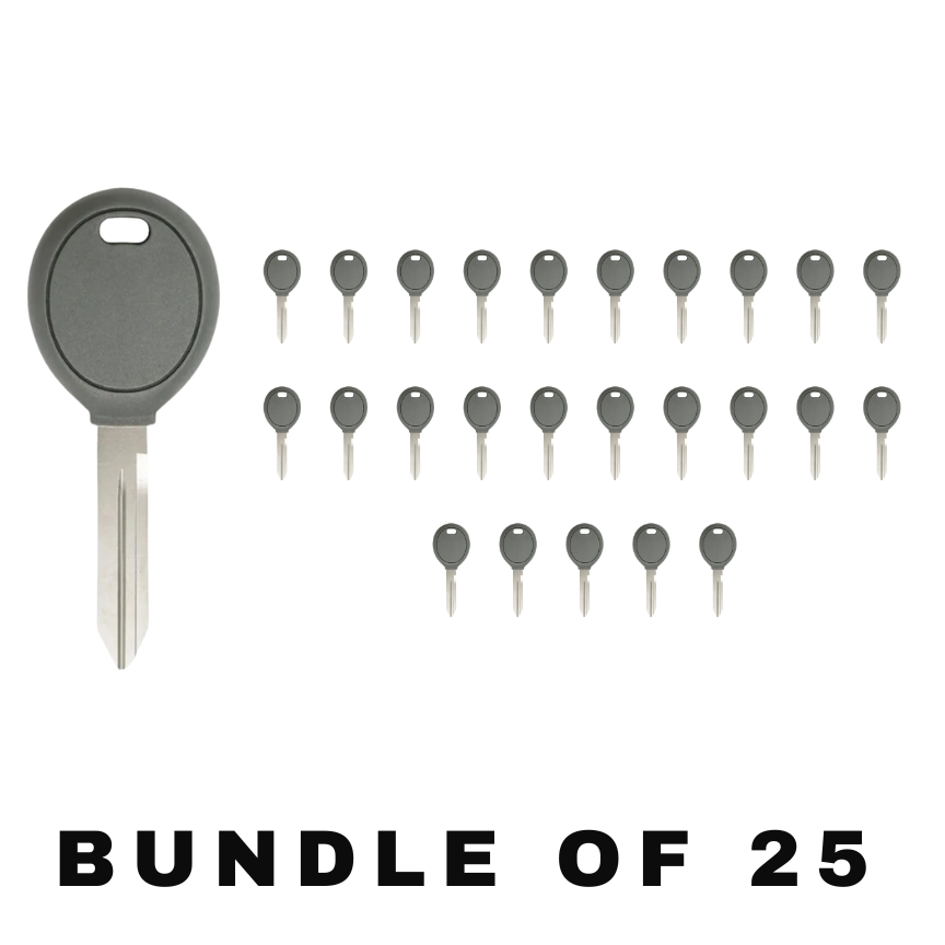 25 X 2001-2005 Dodge / Chrysler / Jeep / Y165 Transponder Key (Chip 4D61) (AFTERMARKET) (BUNDLE OF 25)