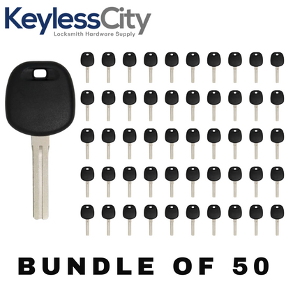 50 X 1997-2005 Lexus - TOY48 Transponder Key - Short Blade - (4C Chip) (AFTERMARKET) (BUNDLE OF 50)