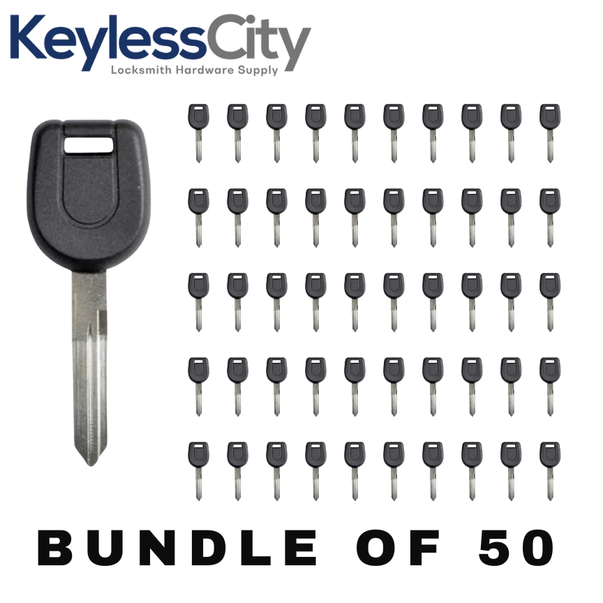 50 X 2000-2001 Mitsubishi - MIT9 Transponder Key - (4D 60 Chip) (AFTERMARKET) (BUNDLE OF 50)