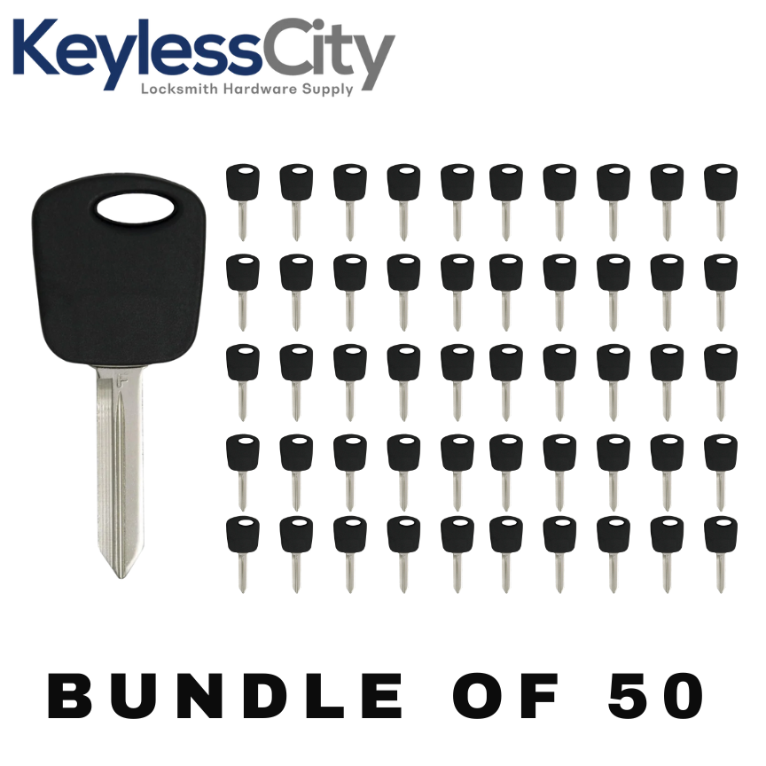 50 X H74 / H86 Ford Mazda Lincoln Transponder Key (4D60 Chip) (AFTERMARKET) (BUNDLE OF 50)