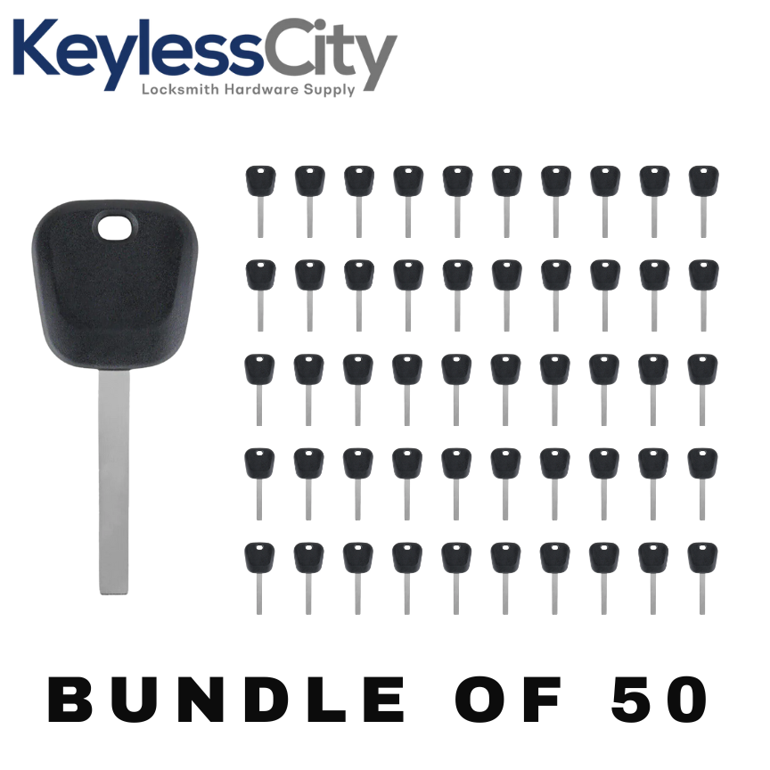 50 X 2008-2020 GM - B120 / B121 Transponder Key (46 Circle + Chip) (AFTERMARKET) (BUNDLE OF 50)
