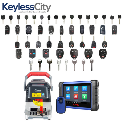 Autel - MaxiIM IM508S - 2 Years of Updates & Subscription with Xhorse - Condor XC Dolphin XP-005 - High Sec Portable Key Cutting Machine - Built-in Battery + Locksmith Convenient Bundle