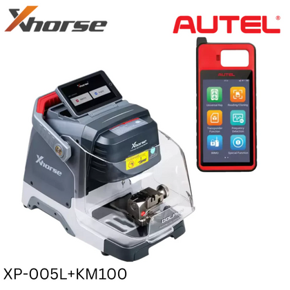 Xhorse XP-005L Dolphin II Key Cutting Machine with Autel MaxiIM KM100 Universal Key Generator Kit