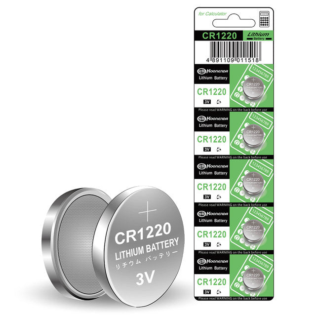 CR1220 3V Lithium Battery (5Pack) Keyless City