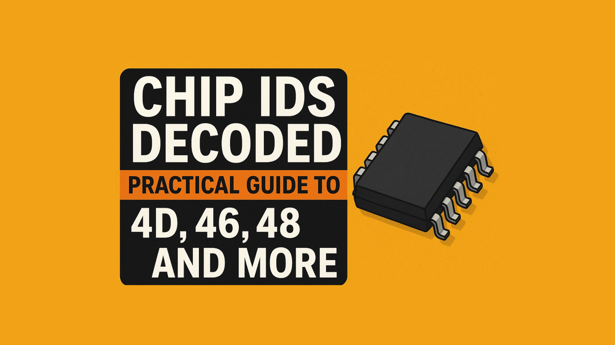 Chip IDs Decoded — Practical Guide to 4D, 46, 48, 8A and More