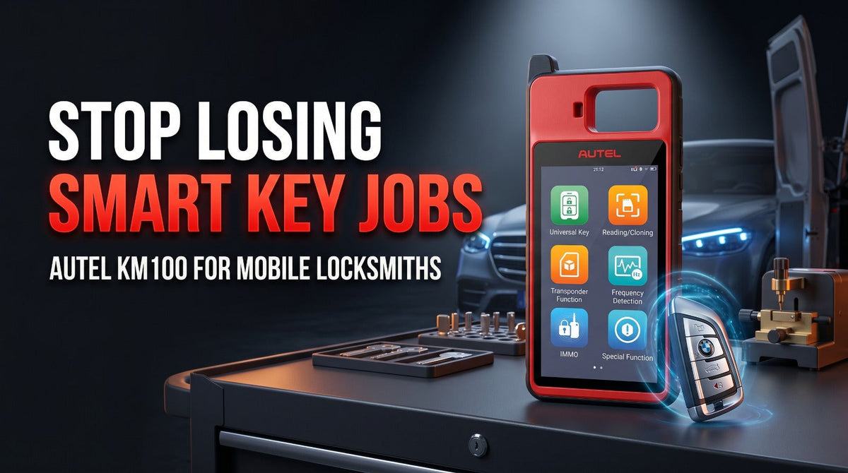 Stop Losing Smart Key Jobs: Why the Autel KM100 Is a Must-Have Tool for Mobile Locksmiths