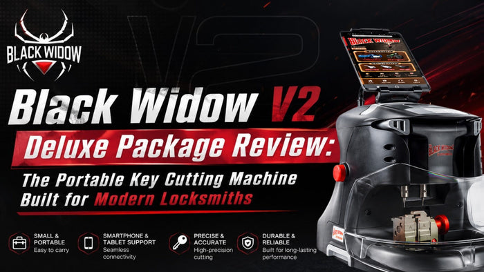 Black Widow V2 Deluxe Package Review: The Portable Key Cutting Machine Built for Modern Locksmiths