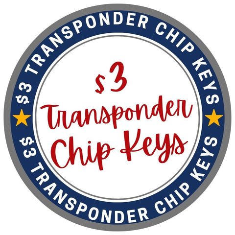 $3 Transponder Chip Keys