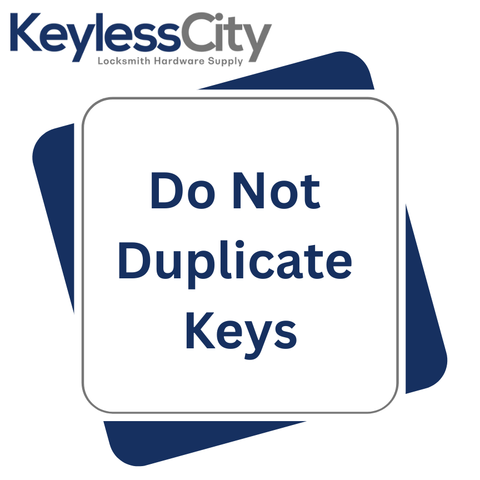 Do Not Duplicate Keys