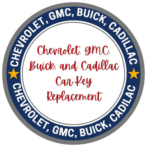 Chevrolet, GMC, Buick, and Cadillac Car Key Replacement
