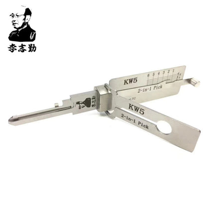 CLASSIC LISHI - KW5 / 6-Pin - Kwikset Keyway Tool / 2-In-1 Pick & Decoder / AG