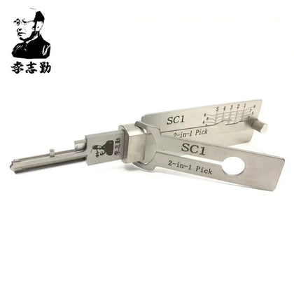 CLASSIC LISHI - SC1- L / 5-Pin / Schlage Left-Handed Keyway / 2-In-1 Pick & Decoder / AG
