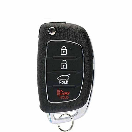 2015-2019 Hyundai Sonata 4-Button Flip Key SHELL For TQ8-RKE-4F16 / TQ8-RKE-4F25 (AFTERMARKET)