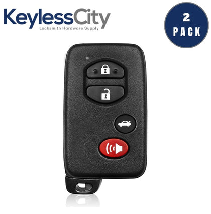 2 X 2009-2014 Toyota Avalon Camry / 4-Button Smart Key w/ Trunk / PN: 89904-06131/ HYQ14AEM (AFTERMARKET) (BUNDLE OF 2)