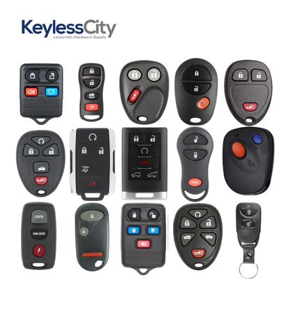 15 pcs Most Popular Keyless Entry Remotes Variety Pack – Locksmith Starter (BUNDLE OF 15)