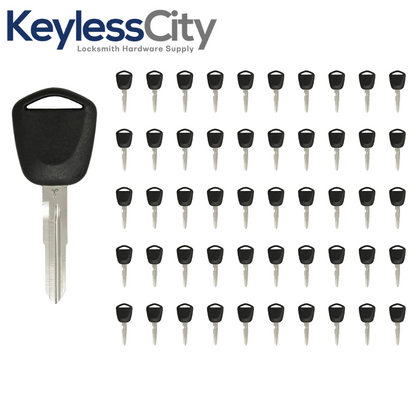 50 X 1996-2009 Acura - HD111 Transponder Key (46 V-Chip) (AFTERMARKET) (BUNDLE OF 50)