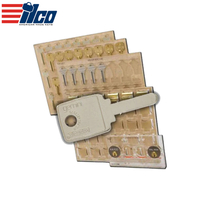 Ilco - EIP-KH40 - Engrave-It - Kaba Gemini Level 3 Key (Rectangular Head) Key Holder - Holds 24 - for Engrave-It Pro Machine