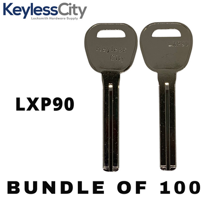 100 X LXP90 - Lexus / Mazda / Kia / Toyota / Hyundai / Scion Key Blank - Test Key Blade (AFTERMARKET) (BUNDLE OF 100)