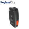 2011-2016 Volkswagen / 4-Button Remote Flip Key / 5K0837202AE / NBG010180T / 315 MHz (AFTERMARKET)