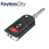 2006-2015 Mazda / 3-Button Flip Key / PN: CC43-67-5RYC / BGBX1T478SKE125-01 (AFTERMARKET)