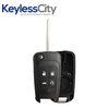 3 X 2010-2019 GM / 5-Button Flip Key SHELL For OHT01060512 (Bundle of 3)