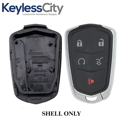 2015-2019 Cadillac SRX Escalade / 5-Button Smart Key Shell / HYQ2AB / W/ Hatch (AFTERMARKET)