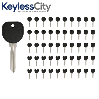 50 X 2004-2009  Buick Pontiac B107 / PT04 (PK3) - Z Keyway- Transponder Key (13 Chip) (AFTERMARKET) (BUNDLE OF 50)