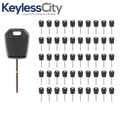 50 X 2013-2020 Ford Lincoln Side-Mill Transponder Key 128 Bit / HU101 (AFTERMARKET) (BUNDLE OF 50)