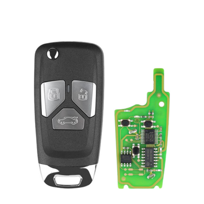 XHorse XNAU01EN Audi Style Wireless VVDI Universal Remote Flip Key With 3/4 Button