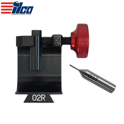 Ilco - Silca - D743275ZB - 02R Clamp & 03T Tracer - for Harley Davidson Tubular Keys - for Futura / Futura Pro
