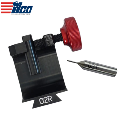 Ilco - Silca - D743275ZB - 02R Clamp & 03T Tracer - for Harley Davidson Tubular Keys - for Futura / Futura Pro