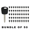 50 X H74 / H86 Ford Mazda Lincoln Transponder Key (4D60 Chip) (AFTERMARKET) (BUNDLE OF 50)