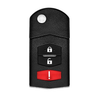2 X 2006-2015 Mazda / 3-Button Flip Key / PN: CC43-67-5RYC / BGBX1T478SKE125-01 (AFTERMARKET) (BUNDLE OF 2)