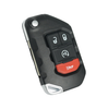 3 X 2018-2024 Jeep Wrangler Gladiator / 4-Button Smart Flip Key / PN: 68416784AA / OHT1130261 / SIP22 (AFTERMARKET) (BUNDLE OF 3)