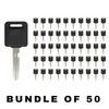 50 X 1999 - 2006 Nissan Infiniti Transponder Key - 4D60 Chip - NI01T / NI02T (AFTERMARKET) (BUNDLE OF 50)