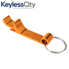 Orange Metal Key Fob Bottle Opener with Keychain – Durable and Stylish