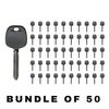 50 X 2017-2020 Subaru B110 Transponder Key / H Chip (AFTERMARKET) (BUNDLE OF 50)