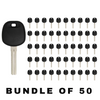 50 X 1997-2005 Lexus - TOY48 Transponder Key - Short Blade - (4C Chip) (AFTERMARKET) (BUNDLE OF 50)